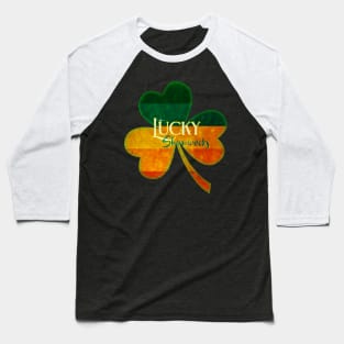 St. Patrick's Day Lucky Shamrocks Clover Design Baseball T-Shirt